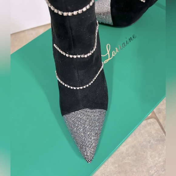 🌟🌟 Lauren Lorraine - Size 7 1/2 Tall Heeled Boot with Rhinestones 🤩 - Picture 3 of 3